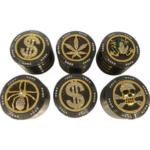 52mm Assorted Bedazzled Zinc Alloy Grinders