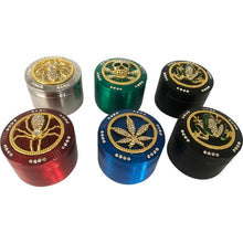 52mm Assorted Bedazzled Zinc Alloy Grinders