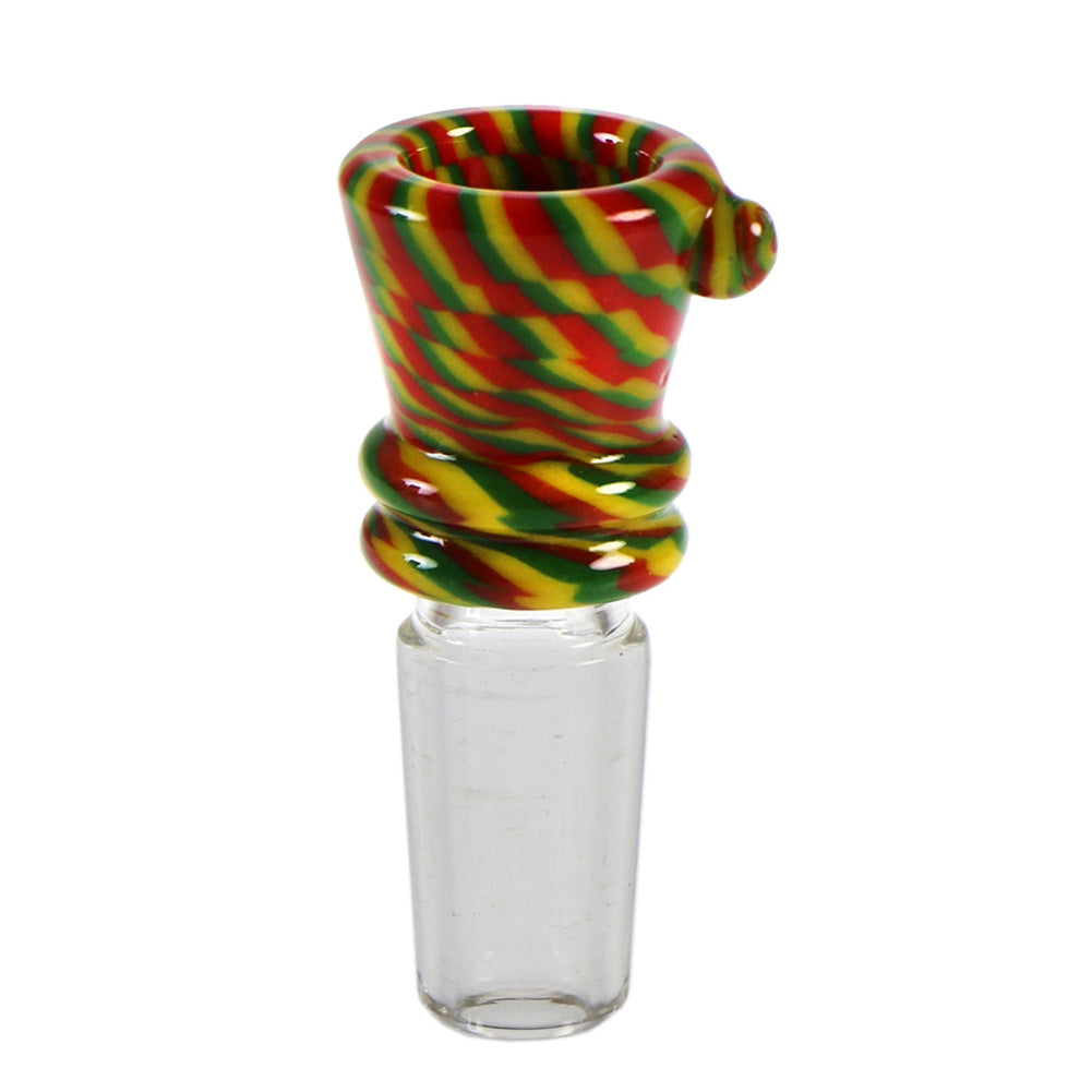 Hydros Glass 14mm Multi-Color Herb Bowl