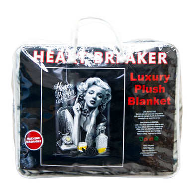 Heart Breaker Plush Queen Sized Blanket