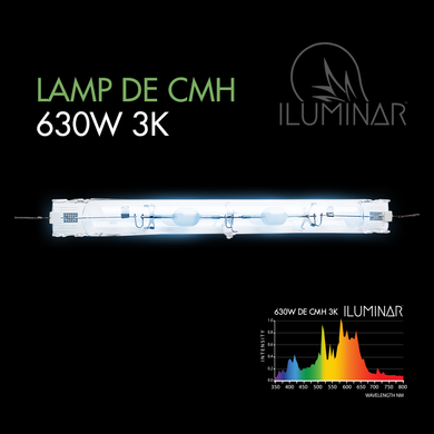 Iluminar 630W DE CMH 3K Grow Lamp
