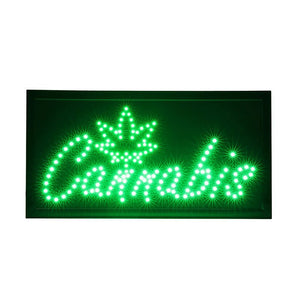 LED "Cannabis" Light Sign