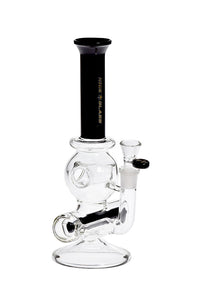 12" Triple Cross Hole Straight by Nice Glass