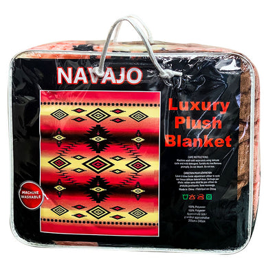 Navajo Queen Sized Plush Blanket