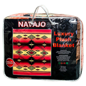 Navajo Queen Sized Plush Blanket