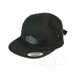 Puff Black 5 Panel Camper Cap