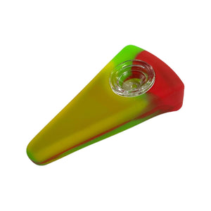 Pizza Silicone Hand Pipe with Glass Bowl
