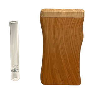 Plastic Wood Grain Dugout w/Glass Bat