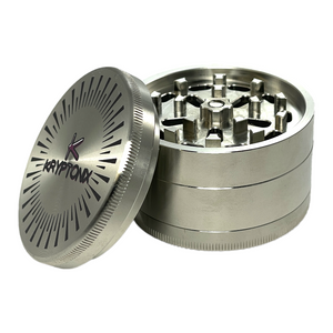 Kryptonix 63mm 4pc Stainless Steel Grinder - HEAVY DUTY