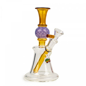 7" iRie Honeycomb Flower Glass Bubbler