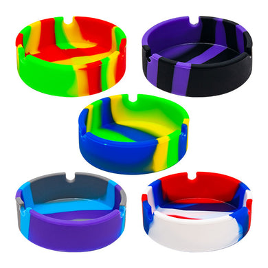 Circular Shaped Silicone Ashtray