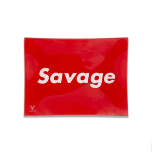V Syndicate - Savage Glass Rolling Tray (6.75" x 5")