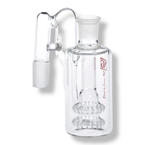 Nice Glass Double Showerhead Recycler Ashcatcher 19mm 90°