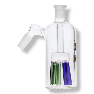 Nice Glass Multi-Colour Tree Perc Ashcatcher 14mm 45°