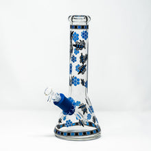 12" 7mm Glass Beaker Bong (Honeybee)