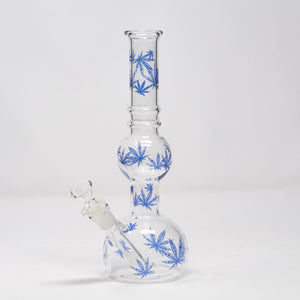 10" Cannabis Leaf Bubble Bong