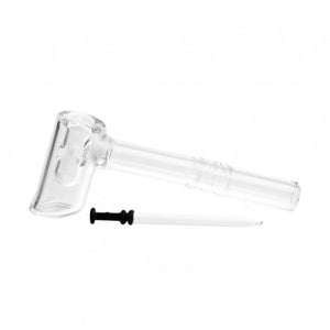 6" Hammer Dab Pipe with Glass Dabber