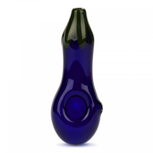 5" Red Eye Glass Eggplant Pipe