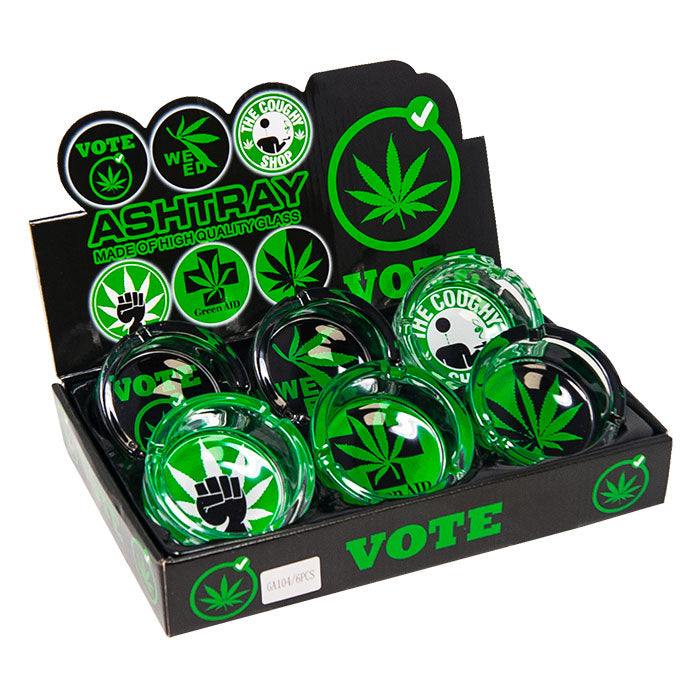 Vote Glass Ashtrays