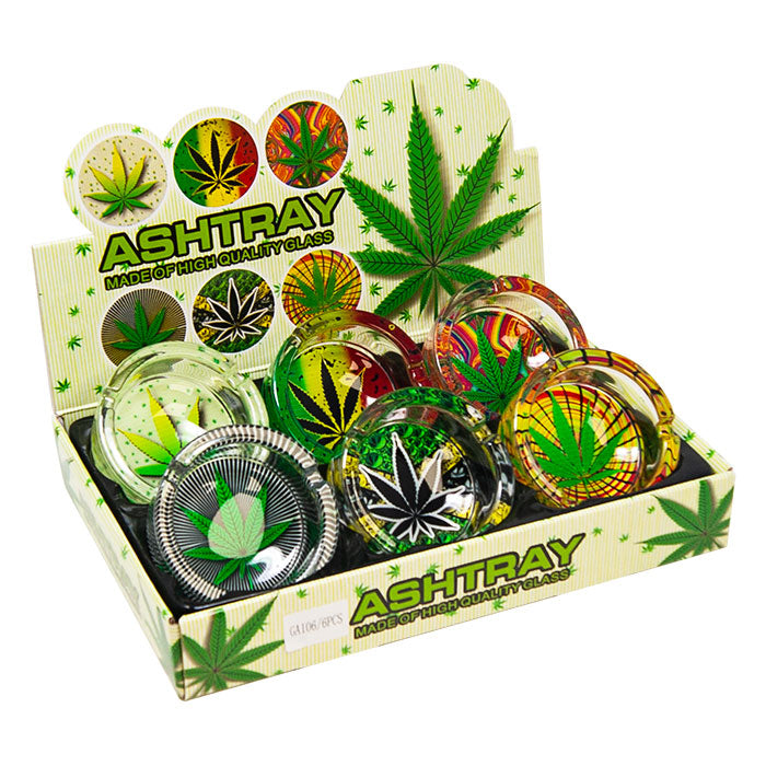 Leaf Glass Ashtrays