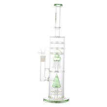 19" H2O Glass Stemless Mushroom/Cone Tree Perc Bong