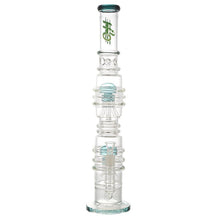 21.5" H2O Glass Stemless Double Mushroom Tree Perc Bong