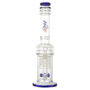 17" H2O Glass Stemless Honeycomb Perc Bong