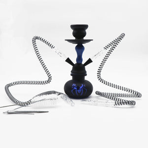 10" Double Hose Spider Hookah