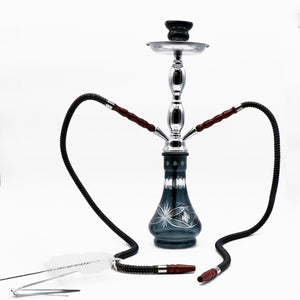 21" Double Hose Floral Hookah