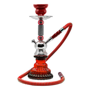 12" Single Hose Hookah Beaded Design