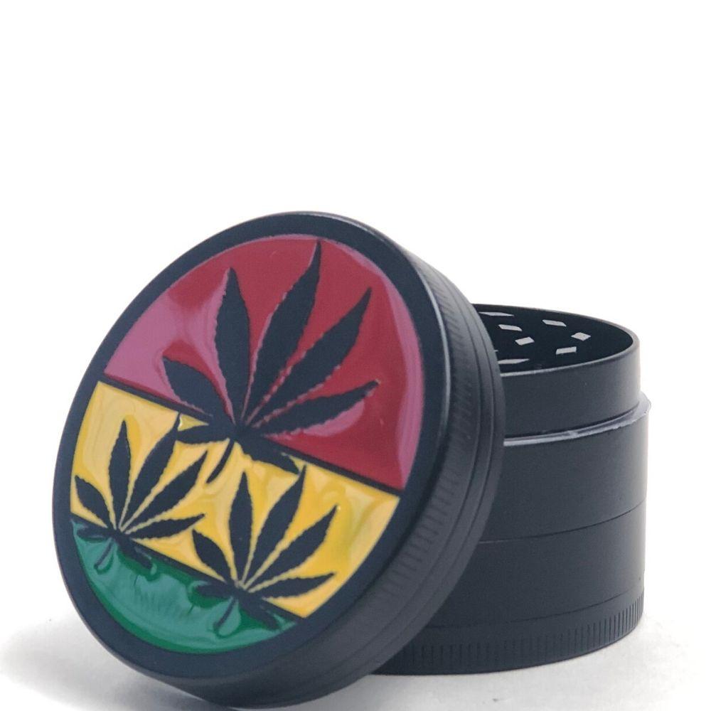 Rasta Leaf 4pc Grinder