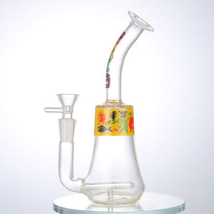 8" Haze Inline Glass Bong