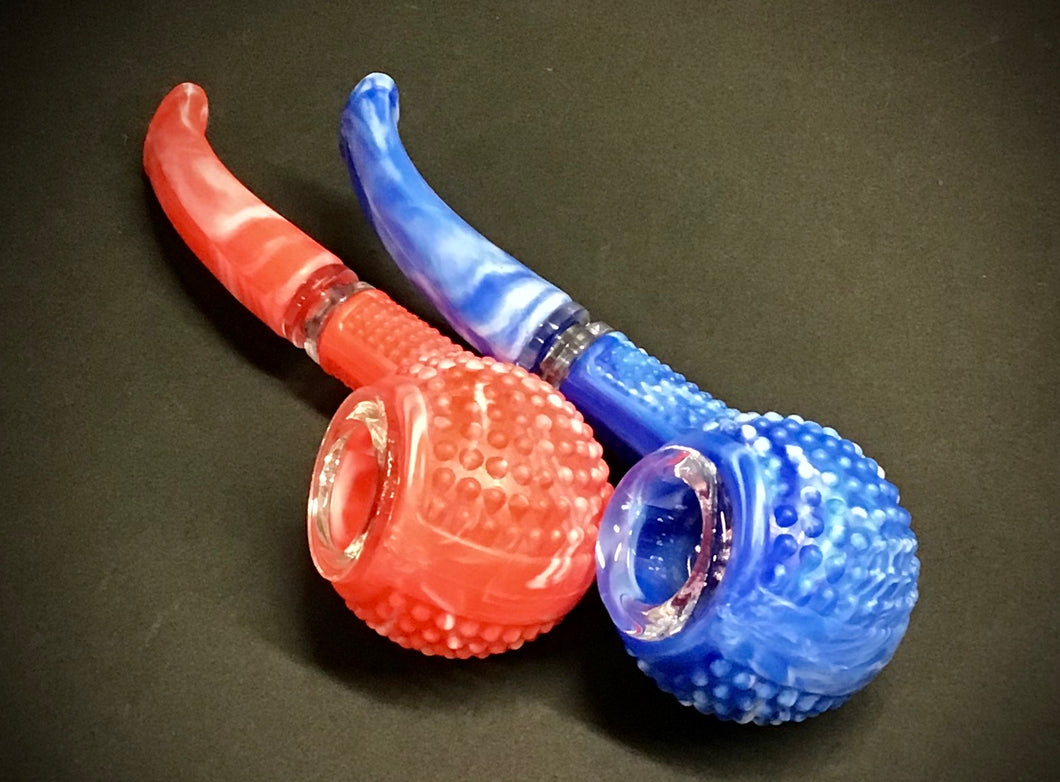 Silicone Dotted Sherlock Pipe