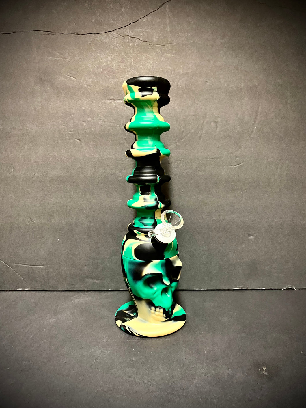 Silicone Skull Bong - Extendable (7.5