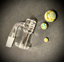 14mm Male 90° Cheech Quartz Terp Slurpin Bangers - <Font color=FF0000>Different Styled Terp Beads!</font color>