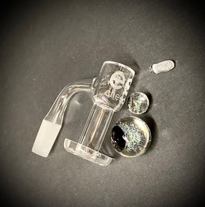 14mm Male 90° Cheech Quartz Terp Slurpin Bangers - <Font color=FF0000>Different Styled Terp Beads!</font color>