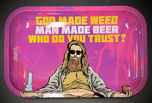 God Made Weed - Medium Rolling Tray