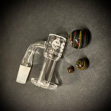 14mm Male 90° Cheech Quartz Terp Slurpin Bangers - <Font color=FF0000>Different Styled Terp Beads!</font color>