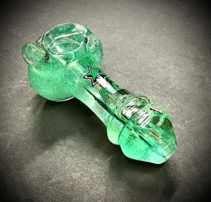 Nice Glass Glycerin Filled Hand Pipe