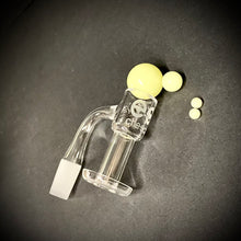 14mm Male 90° Cheech Quartz Terp Slurpin Bangers - <Font color=FF0000>Different Styled Terp Beads!</font color>