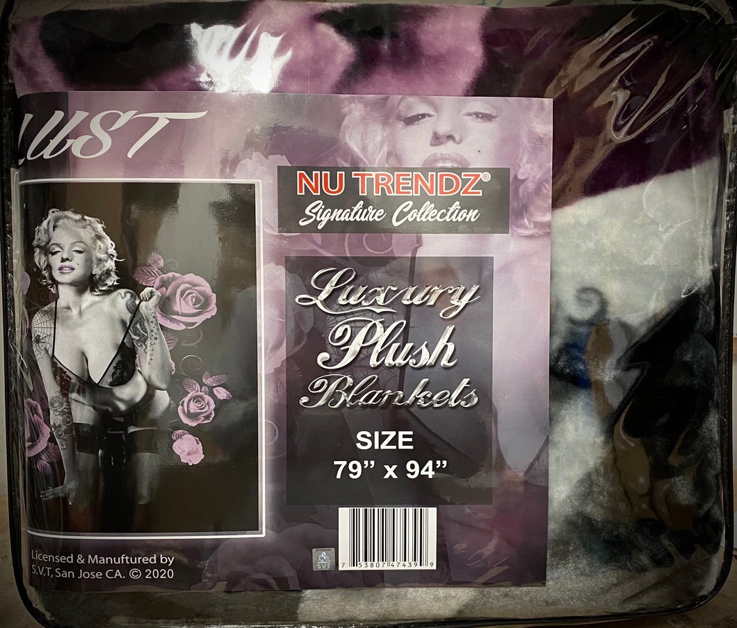 Lust Queen Sized Plush Blanket