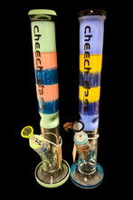 17" Cheech Glass 7mm Colorful Straight Tube Bong