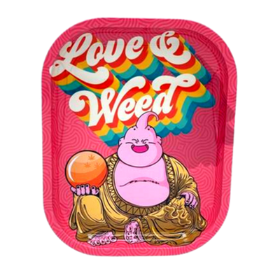 Love & Weed Metal Rolling Tray - Small