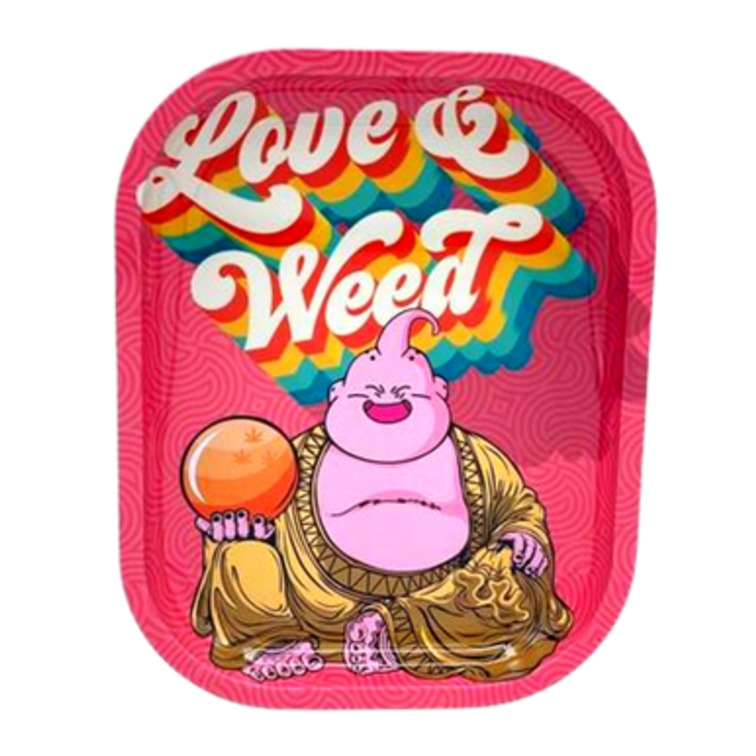 Love & Weed Metal Rolling Tray - Small