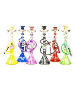 18" Colored Single Hose Hookah