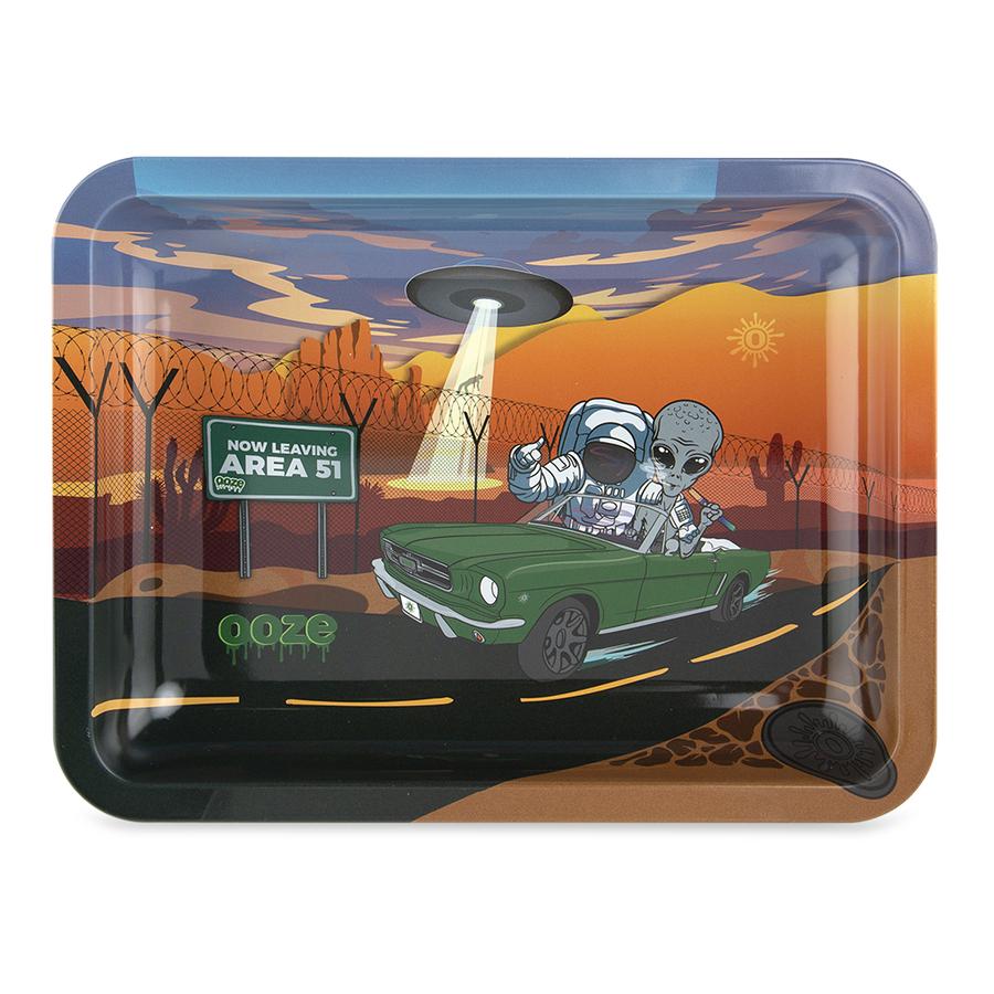 Ooze Rolling Tray - Metal - Space Race