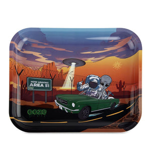 Ooze Rolling Tray - Metal - Space Race