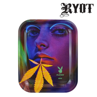 Large Playboy Leaf Beard Rolling Tray