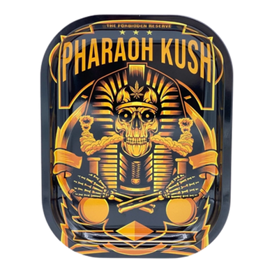 Pharaoh Kush Metal Rolling Tray - Small