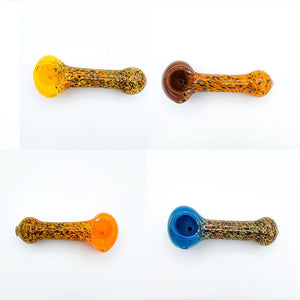 4" Speckled Glass Spoon Pipe